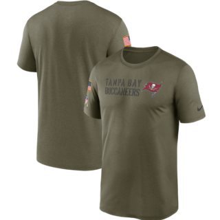 Men's Tampa Bay Buccaneers Olive 2022 Salute To Service Legend Team T-Shirt