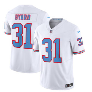 Men's Tennessee Titans #31 Kevin Byard White 2023 F.U.S.E. Vapor Limited Throwback Stitched Football Jersey