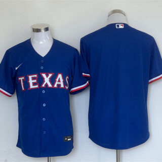 Men's Texas Rangers Blank Royal Cool Base Stitched Baseball Jersey