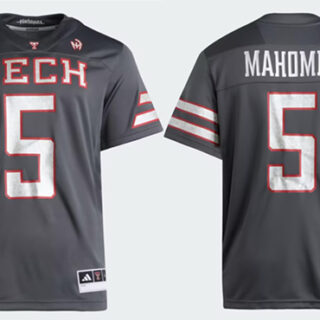 Men's Texas Tech Red Raiders #5 Patrick Mahomes II Gray Jersey