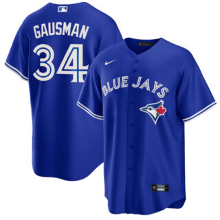 Men's Toronto Blue Jays #34 Kevin Gausman Royal Cool Base Stitched Jersey