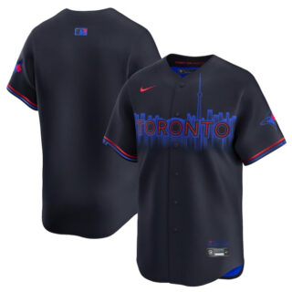 Youth Toronto Blue Jays Blank Black 2024 City Connect Limited Stitched Baseball Jerseys