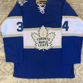 Men's Toronto Maple Leafs #34 Auston Matthews Blue Stitched Jersey
