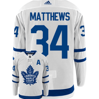 Men's Toronto Maple Leafs #34 Auston Matthews White Stitched Jersey