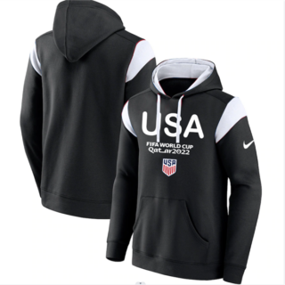 Men's USA Black 2022 FIFA World Cup Soccer Hoodie