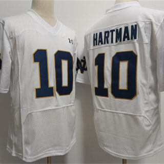 Men's USC Trojans #10 Sam Hartman White With Name Stitched Jersey