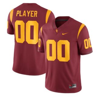 Men's USC Trojans ACTIVE PLAYER Custom Red Stitched Jersey