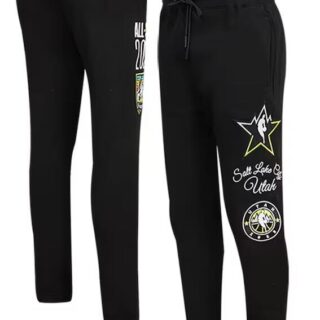 Men's Unisex Pro Standard Black 2023 NBA All-Star Game Chenille Fleece Sweatpants