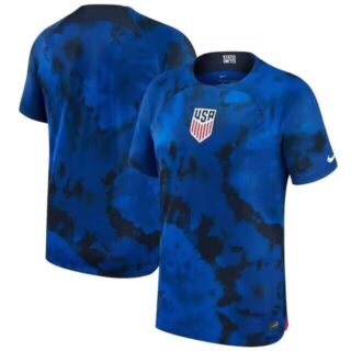 Men's United States Blank Bright Blue White 2022 23 Away Jersey