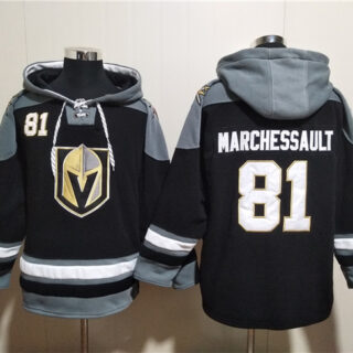 Men's Vegas Golden Knights #81 Jonathan Marchessault Black Ageless Must-Have Lace-Up Pullover Hoodie