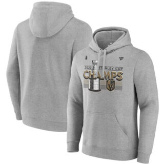 Men's Vegas Golden Knights Heather Gray 2023 Stanley Cup Champions Locker Room Pullover Hoodie