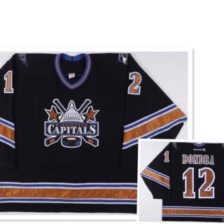 Men's Washington Capitals #12 Peter Bondra 2002-03 Game Worn Jersey