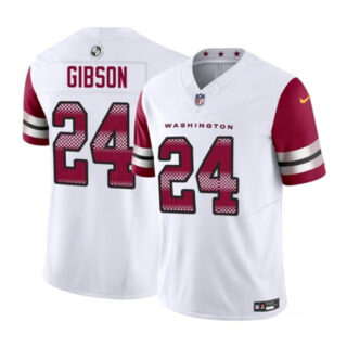Men's Washington Commanders #24 Antonio Gibson White 2023 F.U.S.E. Vapor Limited Stitched Football Jersey