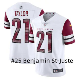 Men's Washington Commanders #25 Benjamin St-Juste White Vapor Untouchable Limited Jersey