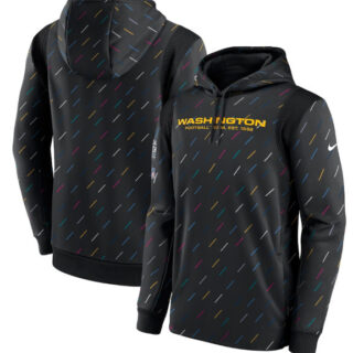 Men's Washington Football Team 2021 Charcoal Crucial Catch Therma Pullover Hoodie