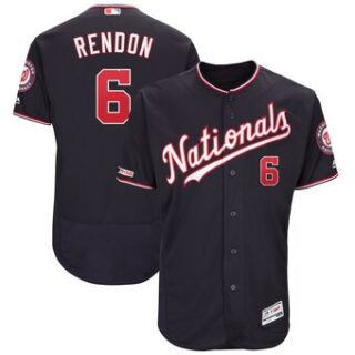 Men's Washington Nationals #6 Anthony Rendon Navy Alternate Authentic Flex Base Player Jersey