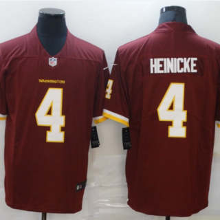 Men's Washington Redskins #4 Taylor Heinicke Burgundy Red NEW 2020 Vapor Untouchable Stitched NFL Nike Limited Jersey