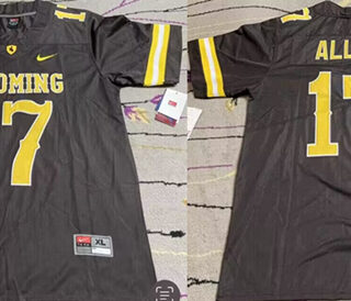 Men's Wyoming Cowboys Active Player Custom Brown Stitched College Football Jersey