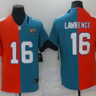 Men Jacksonville Jaguars 16 Lawrence Blue orange Nike Vapor Untouchable Limited 2021 NFL Jersey