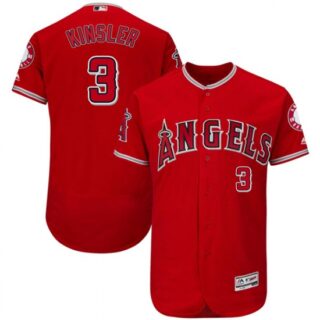 Men Los Angeles Angels #3 Ian Kinsler red Flexbase Jersey
