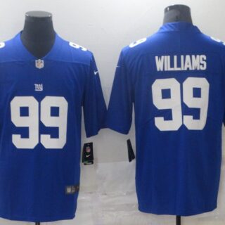 Men New York Giants 99 Williams Blue Nike Vapor Untouchable Limited 2021 NFL Jersey