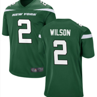 Men New York Jets #2 Zach Wilson Jersey Green 2021 Game Football