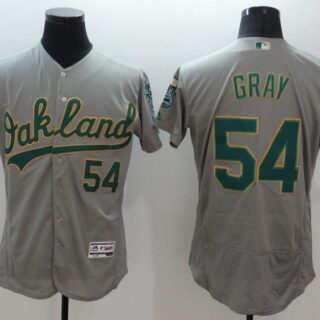 Men Oakland Athletics 54 Gray Grey Elite 2021 MLB Jerseys