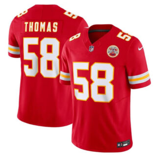Men's Kansas City Chiefs #58 Derrick Thomas Red 2024 F.U.S.E Vapor Untouchable Limited Stitched Football Jersey