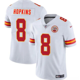 Men's Kansas City Chiefs #8 DeAndre Hopkins White Vapor Untouchable Limited Stitched Football Jersey