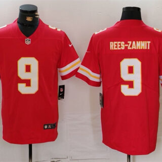 Men's Kansas City Chiefs #9 Louis Rees-Zammit Red Vapor Untouchable Limited Stitched Jersey