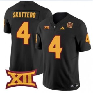 Men's Arizona State Skattebo Black Stitched NCAA Jersey