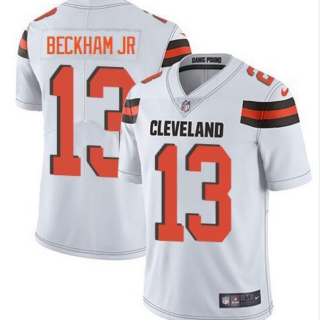 Men's Cleveland Browns #13 Odell Beckham Jr White Vapor Limited Jersey