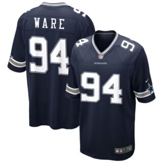 Men's Dallas Cowboys #94 DeMarcus Ware Navy Vapor Limited Stitched Jersey