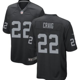 Men's Las Vegas Raiders #22 Roger Craig Black Vapor Limited Jersey