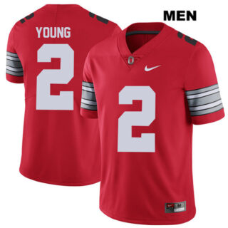 Men's Ohio State Buckeyes 2018 Spring Game Authentic #2 Chase Young Nike Red College Football Jersey