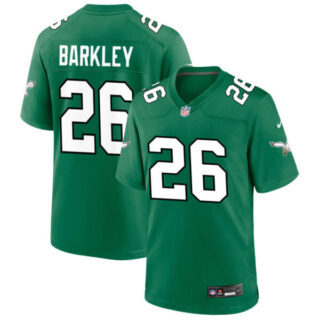 Men's Philadelphia Eagles #26 SAQUON BARKLEY Green Vapor Untouchable Limited Stitched Football Jersey