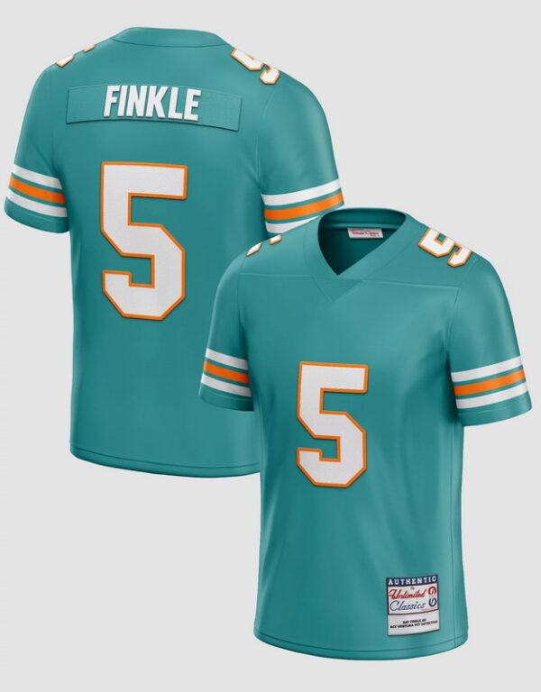Men's Ray Finkle #5 Miami Dolphins Football Green Jersey