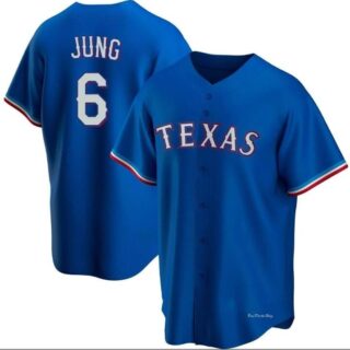 Men's Texas Rangers #6 Josh Jung Royal Jersey