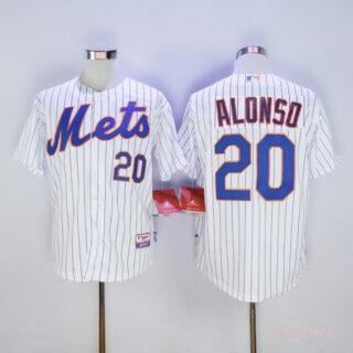 Mets 20 Pete Alonso White Flexbase Jersey