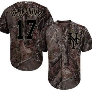 Mets #17 Keith Hernandez Camo Realtree Collection Cool Base Stitched Baseball Jersey