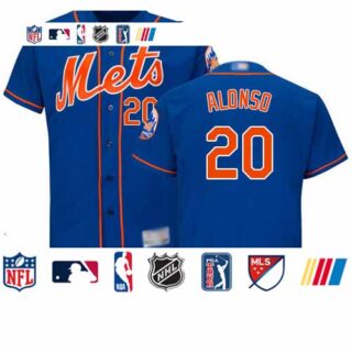 Mets #20 Pete Alonso Blue Flexbase Authentic Collection Stitched Baseball Jersey