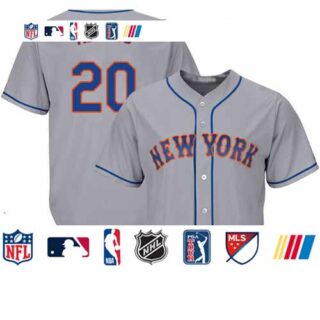 Mets #20 Pete Alonso Grey New Cool Base Stitched Baseball Jersey