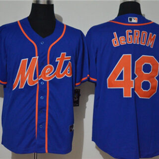 Mets 48 Jacob DeGrom Royal 2020 Nike Cool Base Jersey