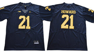 Michigan Wolverines 21 Desmond Howard Navy College Football Jersey