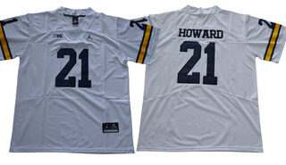 Michigan Wolverines 21 Desmond Howard White College Football Jersey
