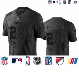 Minnesota Vikings #28 Adrian Peterson Men's Nike Black NFL MVP Limited Edition Jersey