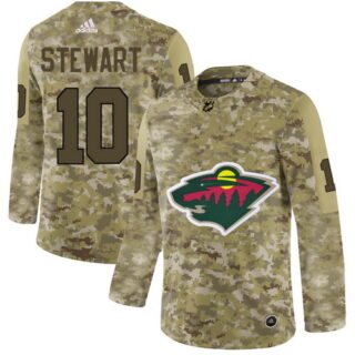 Minnesota Wild Camo Men's Customized Adidas Jersey