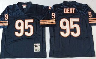 Mitchell&Ness Bears ##95 Richard Dent Small No. Throwback Stitched NFL Jerseys