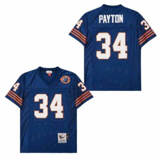 Mitchell&Ness Bears #34 Throwback Men's Throwback Stitched NFL Jerseys