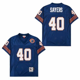 Mitchell&Ness Bears #40 Throwback Men's Throwback Stitched NFL Jerseys